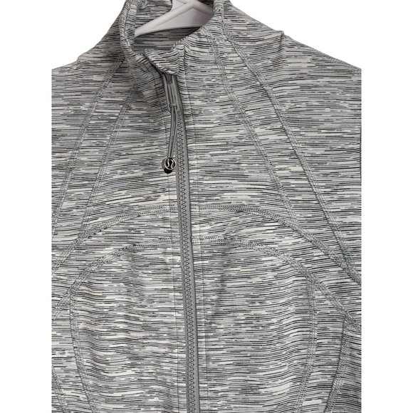 Lululemon Define Jacket Size 4 S EUC 6493 Full Zip Athletic Space Grey White - Picture 3 of 12